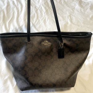 Coach Signature Monogram Tote
